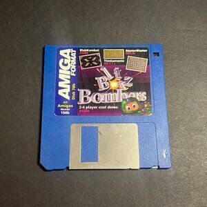 Vintage Amiga Format Cover Disk 78b Blitz Bombers, Blob Kombat Etc Demo Floppy